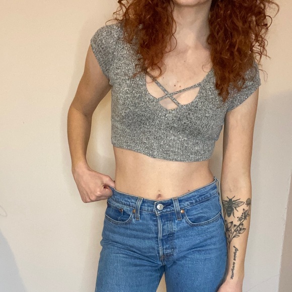 BP crop top, grey, size S - Picture 2 of 10
